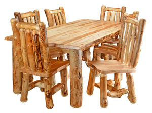 Log Dinning Room Table